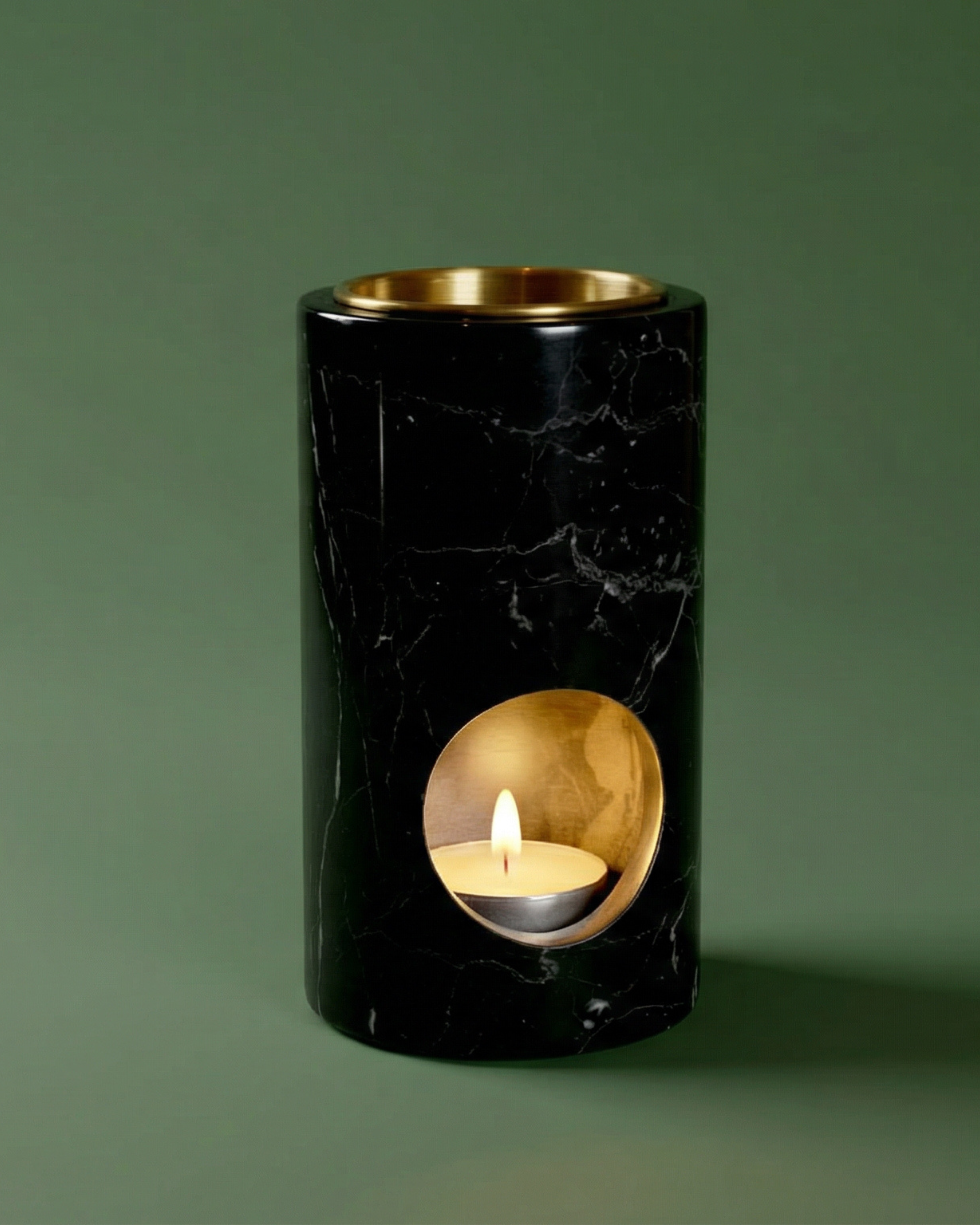 Black Marble Oil Burner