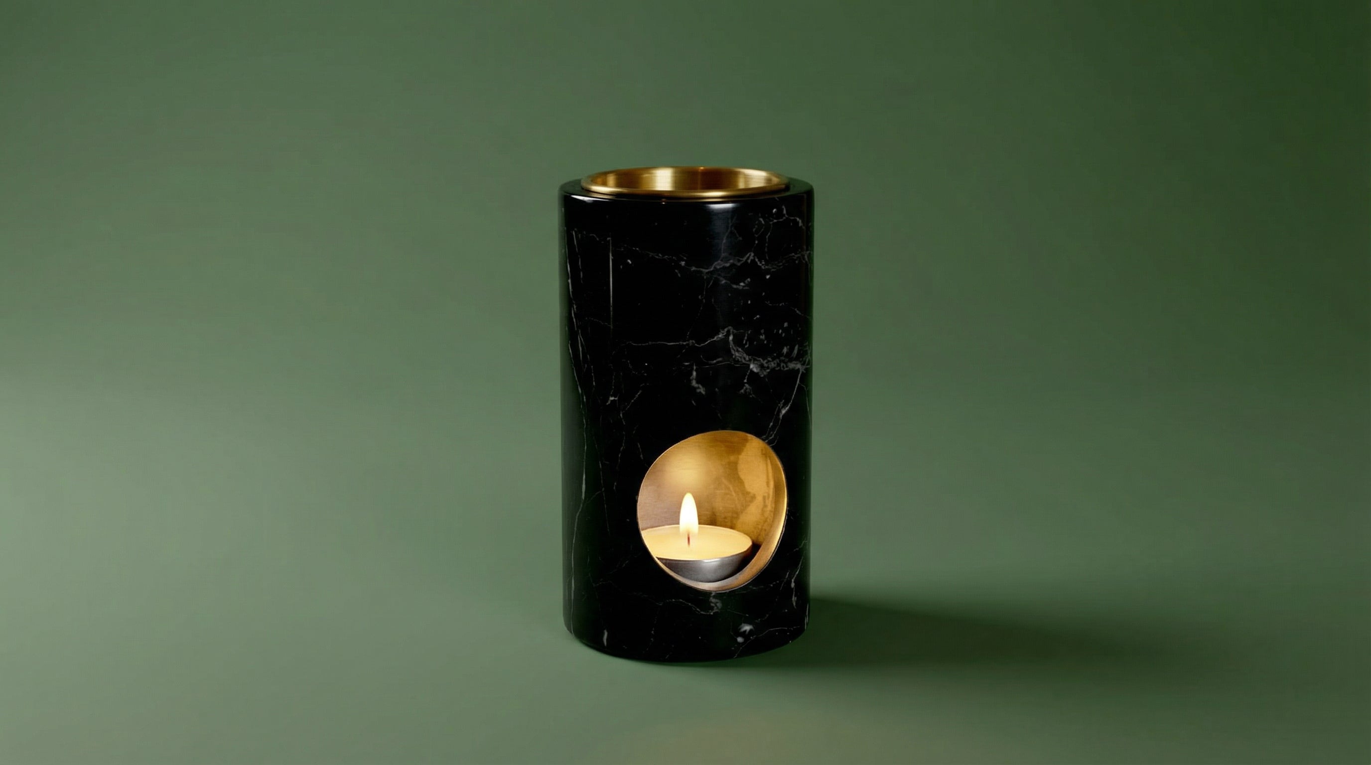 Black Marble Oil Burner
